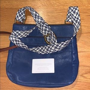 Genuine Leather Navy Fossil Purse